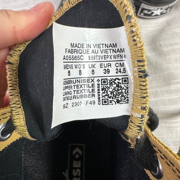 Converse All Stars Dark Golden Yellow Chuck 70 GORE-TEX Sneakers Women's 8 - Picture 6 of 8